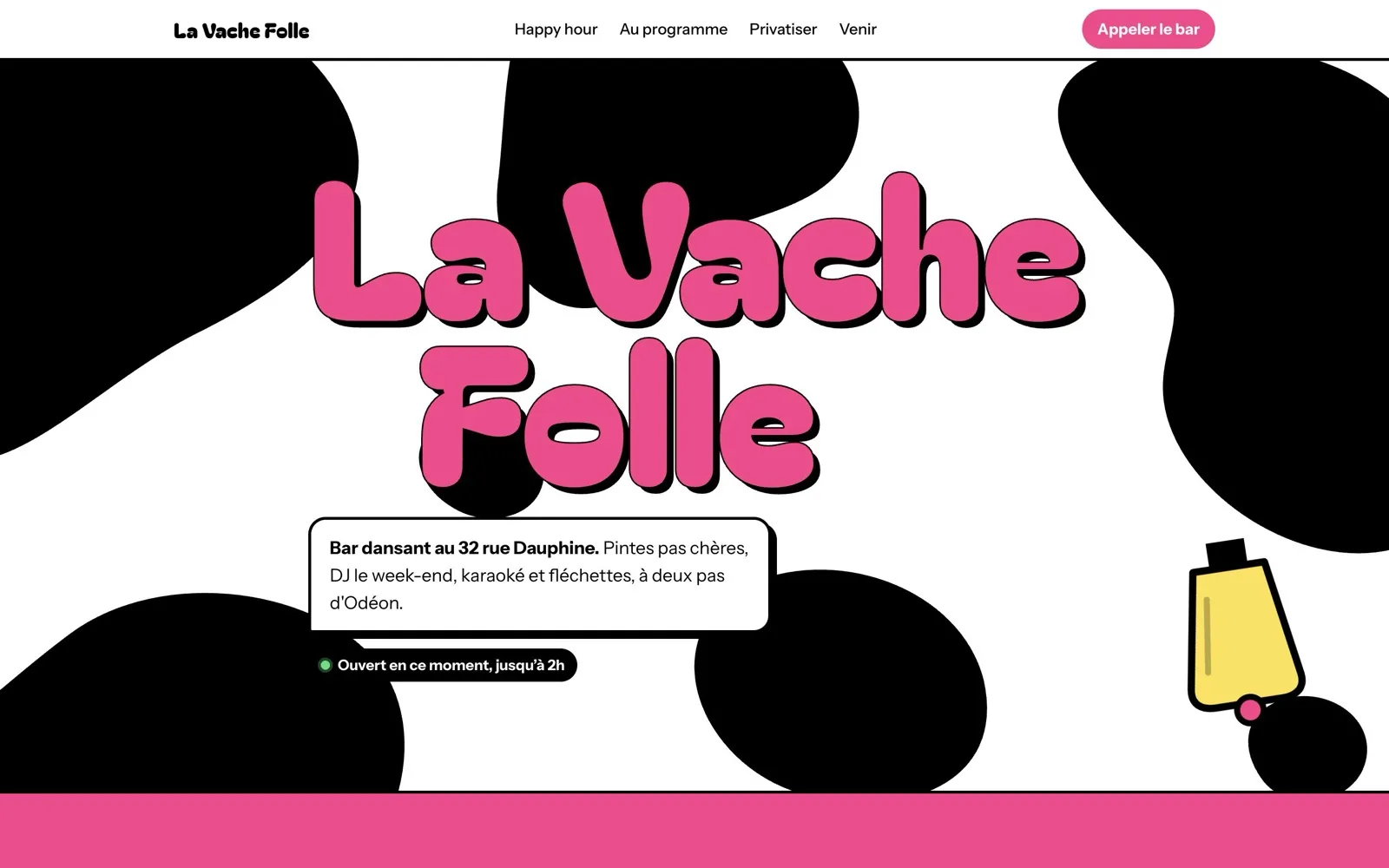 Démo du site La Vache Folle
